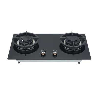 Kitchen Appliances Factory | Black Glass Top Built-in | Gas Hob with 2 Burners | Wholesale | B639