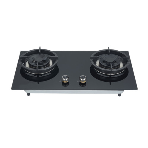 Kitchen Appliances Factory | Black Glass Top Built-in | 2 Burner Gas Hob | Wholesale | B639