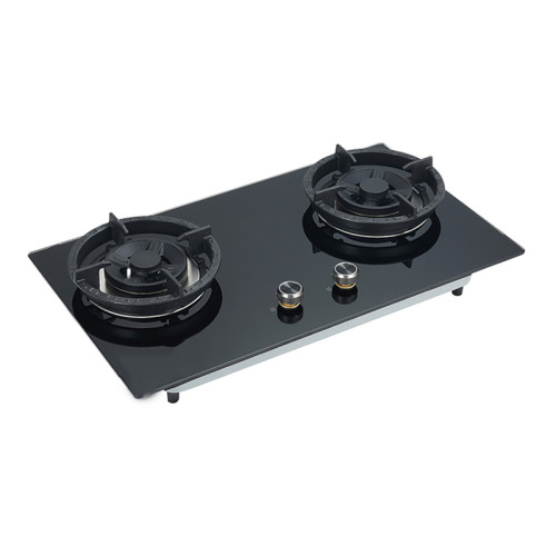 Kitchen Appliances Factory | Black Glass Top Built-in | 2 Burner Gas Hob | Wholesale | B639