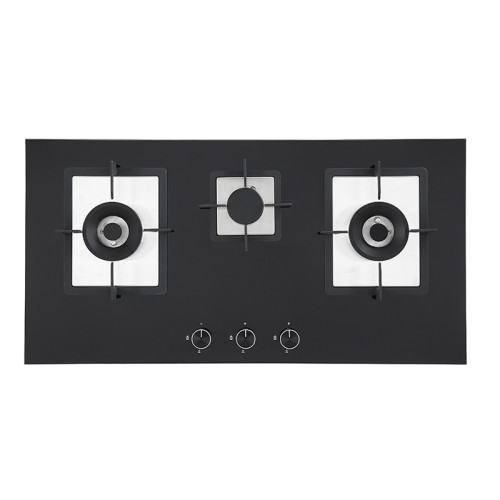 Household 3 Burner Tempered Glass Gas Stove | OEM&ODM Kitchen Cooking Appliances | B815