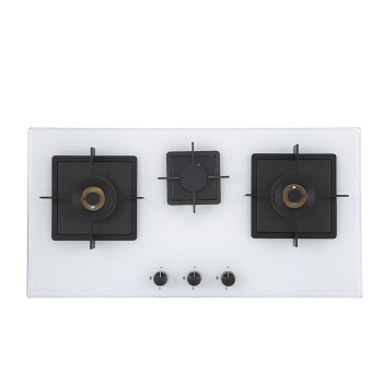 Stylish Tempered Glass 36 inch Gas Cooktop | Built-in 3 Burner Gas Cooktop | B822