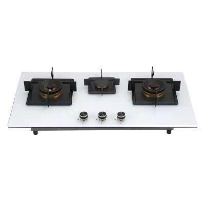Stylish Tempered Glass 36 inch Gas Cooktop | Built-in 3 Burner Gas Cooktop | B822