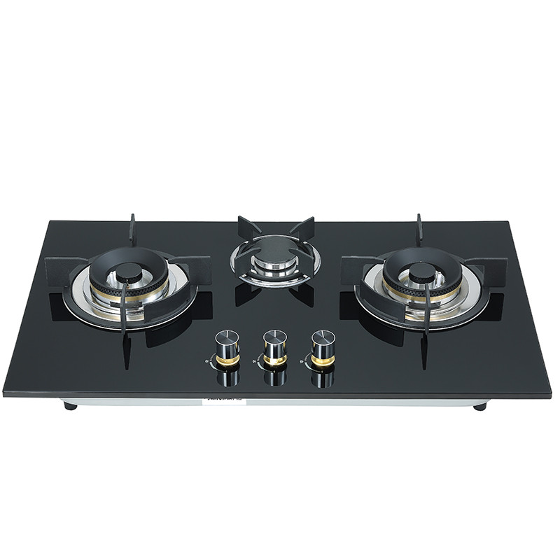 Bousit 3 Burner Tempered Glass Gas Stove BA811