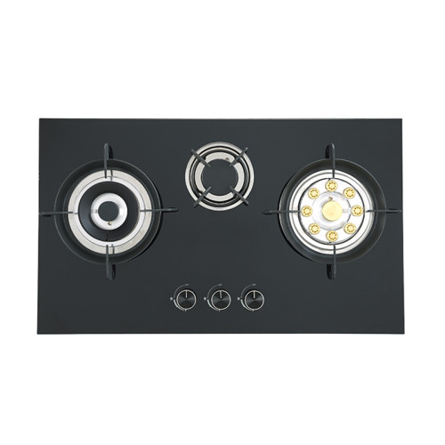 3 Burner Gas Stove | Glass Top Stove | 780mm Stove | OEM/ODM | Wholesale | BA810