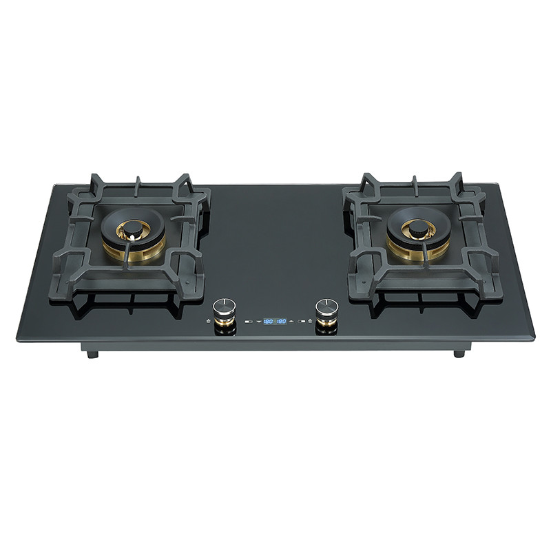 Wholesale & ODM 3 Burner Gas Stove with Black Tempered Glass Top | B838