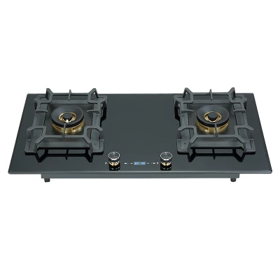 Wholesale & ODM 3 Burner Gas Stove with Black Tempered Glass Top | B838