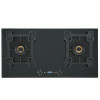 Wholesale & ODM 3 Burner Gas Stove with Black Tempered Glass Top | B838