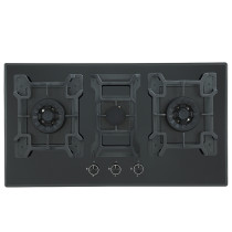 OEM Gas Hob Factory | Built-in 3 Burner Glass Top Stove Supplier | B888