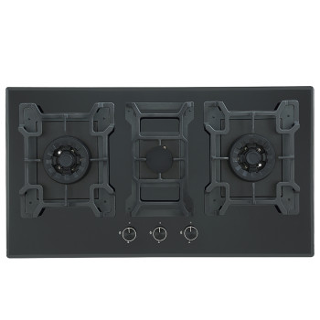 OEM Gas Hob Factory | Built-in 3 Burner Glass Top Stove Supplier | B888