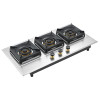 Durable 3 Burner Gas Stove for Kitchen Cooking | Custom Gas Cooktop Manufacturer | P-395