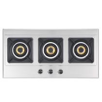 Durable 3 Burner Gas Stove for Kitchen Cooking | Custom Gas Cooktop Manufacturer | P-395