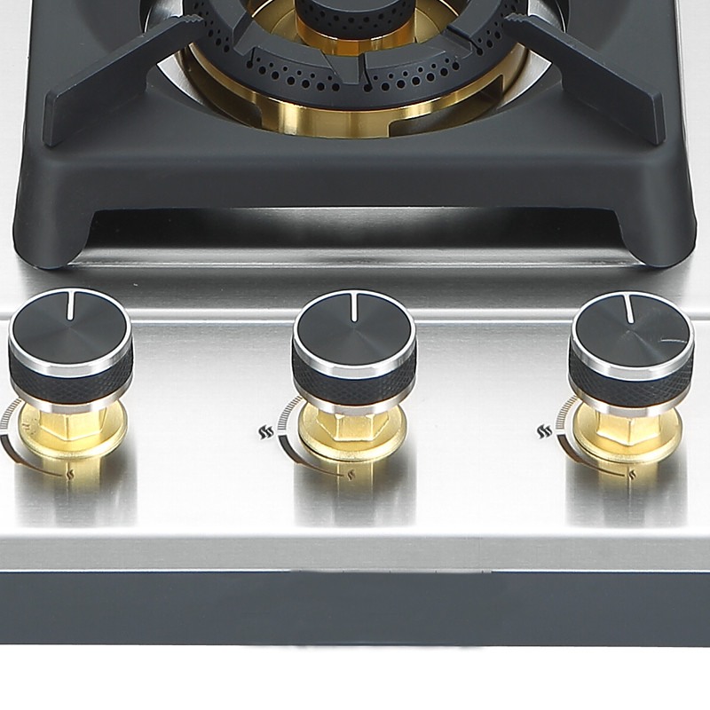 Bousit 3 Burner Stainless Steel Gas Stove P-395