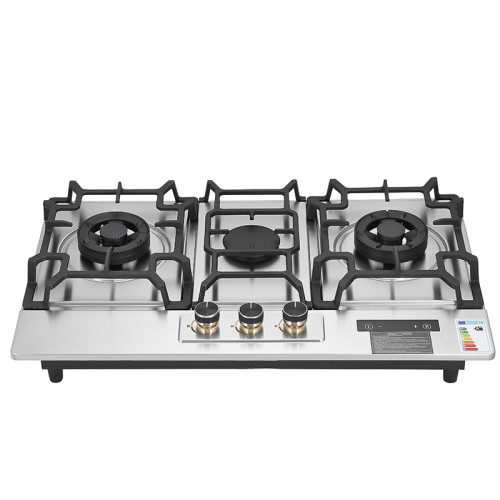 Professional Custom Built-in Gas Stove | 3 Burner Kitchen Cooking Hob | XST-3-777N