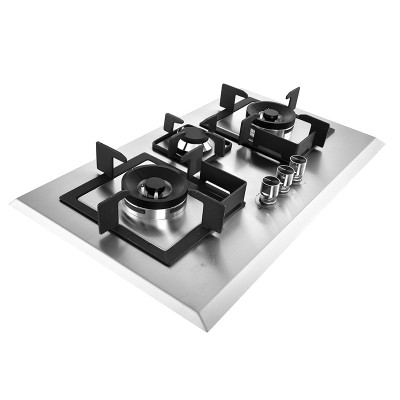 Built-in 3 Burner Stainless Steel Gas Hob | Bousit OEM/ODM Gas Hob Factory | 1017