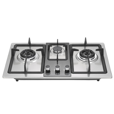 Stainless Steel Gas Stove | 3 Burner | NG/LPG | OEM/ODM | 381