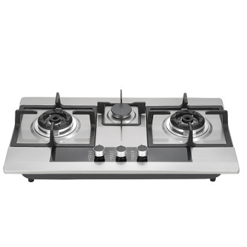 Customizable 3 Burner Stainless Steel Gas Hob | China Gas Hob Manufacturer | 382