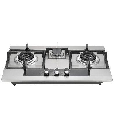 Customizable 3 Burner Stainless Steel Gas Hob | China Gas Hob Manufacturer | 382
