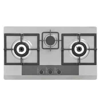 Customizable 3 Burner Stainless Steel Gas Hob | China Gas Hob Manufacturer | 382