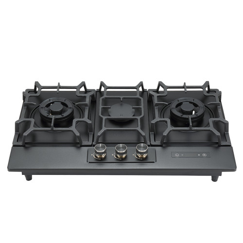 ODM 3 Burner Stainless Steel Gas Stove | Private Label Kitchen Cooking Appliances | 777-MB