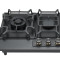 Black Stainless Steel Gas Stove | Custom 3 Burner Gas Stove | 777-MB
