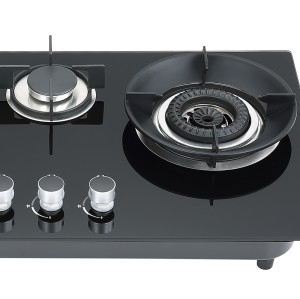 Custom 30 inch Three Burner Tempered Glass Gas Cooktop | Gas Range Cooktop Factory | B715