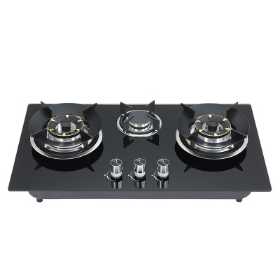 High-End 3 Burner Gas Cooktops | Customizable 30 Inch Glass Top Gas Cooktop | B711