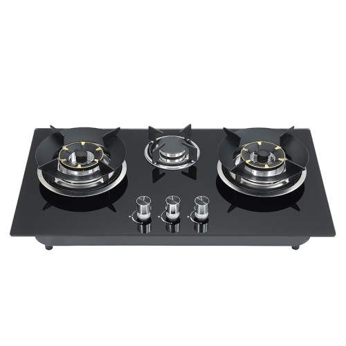 High-End 30 inch 3 Burner Gas Cooktops | Customizable ODM Glass Top Gas Hobs | B711