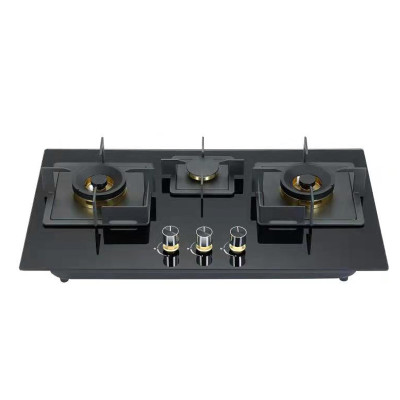 OEM&ODM Kitchen 3 Burner Built-in Tempered Glass Gas Stove | Cooktop in Kitchen | B716