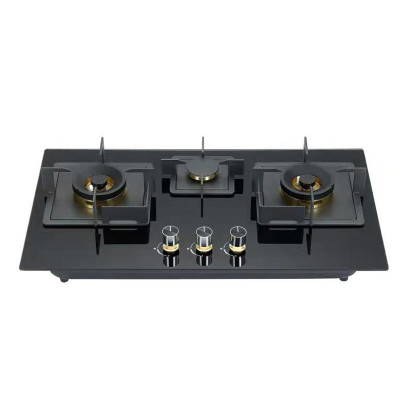 OEM&ODM Kitchen 3 Burner Built-in Tempered Glass Gas Stove | Gas Heating Stove | B716