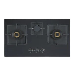 OEM&ODM Kitchen 3 Burner Built-in Tempered Glass Gas Stove | Cooktop in Kitchen | B716
