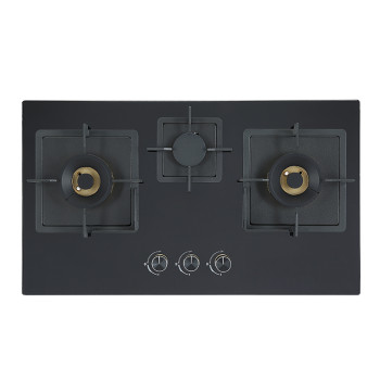 OEM&ODM Kitchen 3 Burner Built-in Tempered Glass Gas Stove | Cooktop in Kitchen | B716