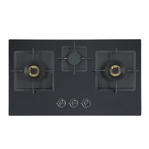 OEM&ODM Kitchen 3 Burner Built-in Tempered Glass Gas Stove | Gas Heating Stove | B716