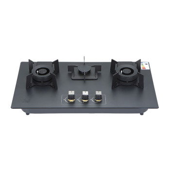 3 Burner Gas Hob Equipment Provider | Private Label Gas Hobs | EC-black