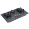 3 Burner Gas Hob Equipment Provider | Private Label Gas Hobs | EC-black