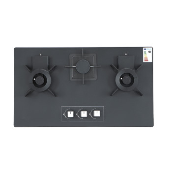3 Burner Gas Hob Equipment Provider | Private Label Gas Hobs | EC-black
