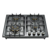 Stainless Steel Gas Stove | OEM/ODM 4 Burner Built-in Gas Cooker Hob | G401(Black color)