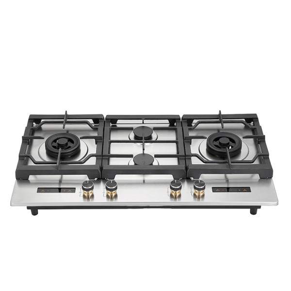 Built-in 4-Burner Stainless Steel Gas Cooker | OEM Gas Cooker Supplier | XST-4-BIG007