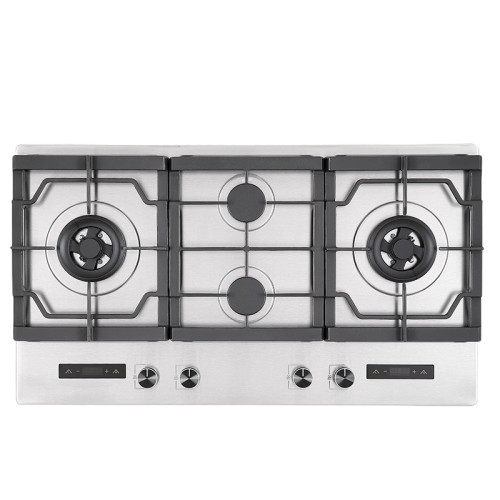 Built-in 4 Burner Stainless Steel Gas Stove with Timer | Front Control Cooktop | XST-4-BIG007