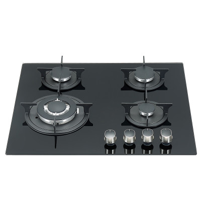 Kitchen Glass Top 4 Burner Gas Stove Manufacturer | Bulk Production Factory | B401