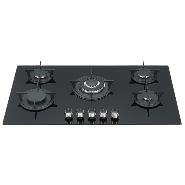 Kitchen appliances | 5 Burner Gas Stove | 6mm Tempered Glass | OEM/ODM | Metal Bottom Base | B501