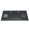 Indoor Beveled Edges 4 Burner Drop In Gas Stove | Cooktops with Copper Fire Cover | B455
