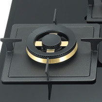 4 Burner Gas Cooker Manufacturer | Gas Cooker with Wok Burner | Beveled Edges | B456