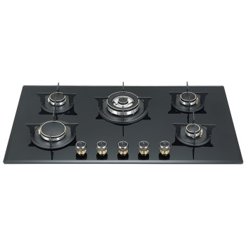 Household 5 Burner Gas Hob in Kitchen with Aluminum Burner | B502