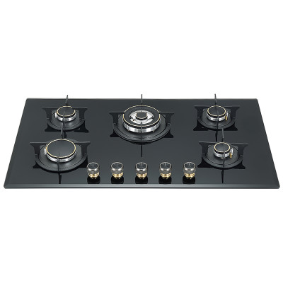 Household 5 Burner Gas Hob in Kitchen with Aluminum Burner | B502