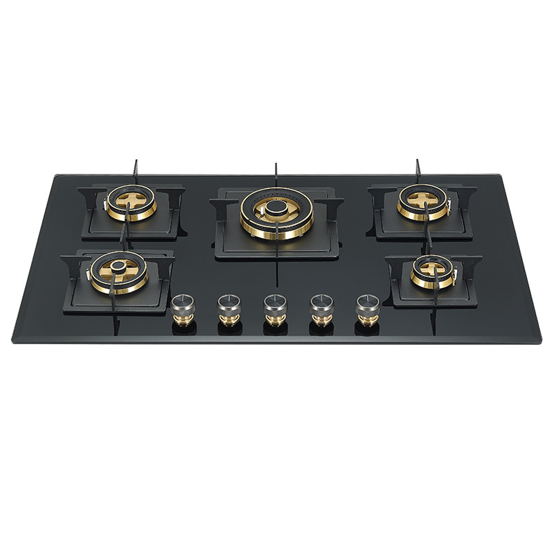 Bousit 5 Burner Tempered Glass Gas Cooktop B550