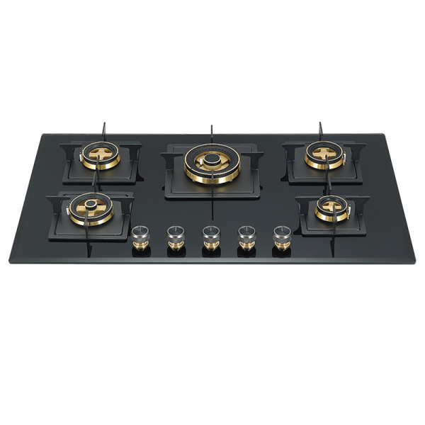 5 Burner Gas Stove​ | OEM/ODM Gas Stove | Beveled Edges | B550