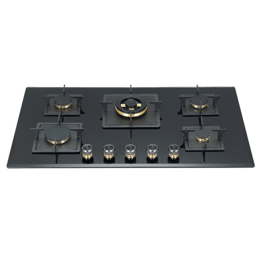 Wholesale Built-in 5 Burner Gas Stove Glass Top | NG/LPG | OEM/ODM Factory | B556