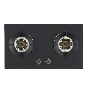 China Custom Built-in Double Burner Gas Cooker Manufacturer | 760mm Gas Stove Factory | B386