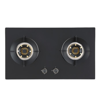 China Custom Built-in Double Burner Gas Cooker Manufacturer | 760mm Gas Stove Factory | B386