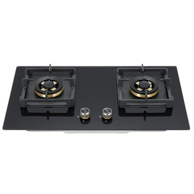 Customized Tempered Glass Gas Cooking Stove | Double Burner Gas Cooker for Wholesale | B363